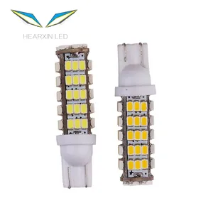 High Quality Wholesale 68LED 68smd 1206 68 SMD LED T10 Car W5W 194 927 161 Wedge Light Lamp Bulb For License Plate bulb