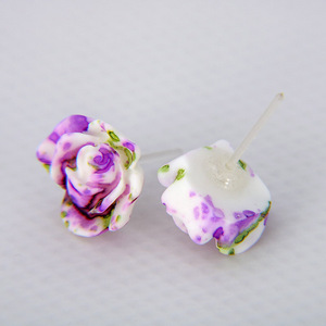 Ensemble de boucles <span class=keywords><strong>d</strong></span>'oreilles en résine aléatoire, lot de 36 paires de bijoux à fleurs colorés, fait à la main, mélange de fleurs, Anti-<span class=keywords><strong>allergie</strong></span> - Product Image 5