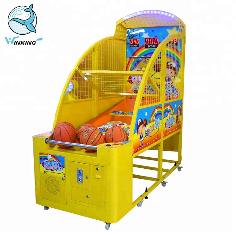 WINKING Coin Operated Electronic Kids Basketball Shooting Game Machine for Sale