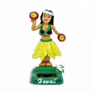Décoration de <span class=keywords><strong>voiture</strong></span> Hawaïenne, Danseuses Hula Solaires, Souvenirs pour Tableau de Bord - Product Image 2