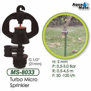 Boquilla de pistola de larga distancia oscilante, MS-8031, trípode giratorio, Animal, flor, Kebun Sayur, rociador de niebla de agua Zm - Product Image 4