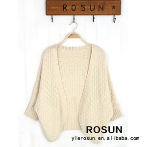 cuello en v profundo de punto estilo extrafine specical ofter fibras de acrílico el sesgo de corte de diseño suéter cardigan - Product Image 1