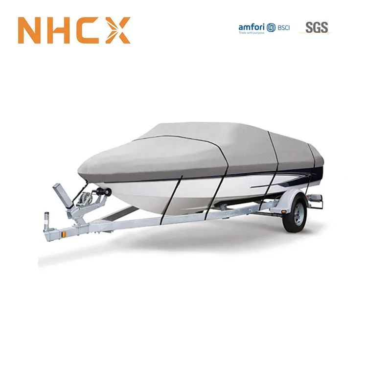 NHCX 14 Years Factory 600D Solution Dyed Boat Cover Waterproof Customize various ship models Boat Cover