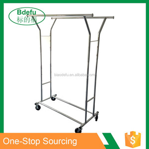Pavimenti in stand stendibiancheria moveable indumento stand con 4 ruote - Product Image 4