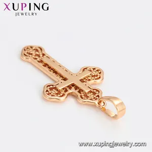 Xuping-colgante de cruz grande de oro, joyería de importación de China, muestra gratis, 35227