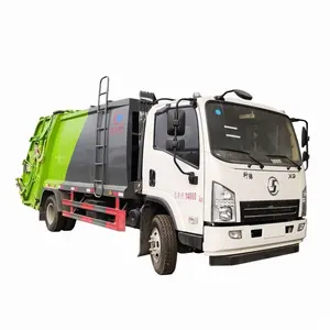 Shacman Hafif ticari 6cbm 8cbm çöp kompaktörlü kamyon Satılık