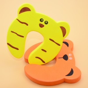 4Pack Pinch Guards, Soft <strong>Door</strong> <strong>Slam</strong> Stopper for Prevent Kids and Pets <strong>Finger</strong> Injuries(7 Color Animal) - Product Image 4