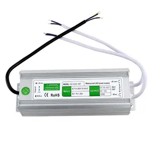 110 ~ 260v ac dc12v IP 67 adattatore di alimentazione per trasformatore esterno 120w 150w alimentatore per driver led