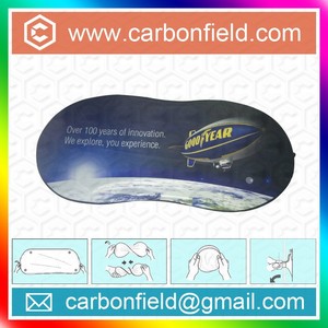 Protector solar para coche, protector de pantalla de seda con estampado colorido, nailon plateado, <span class=keywords><strong>bloqueador</strong></span> solar trasero - Product Image 2