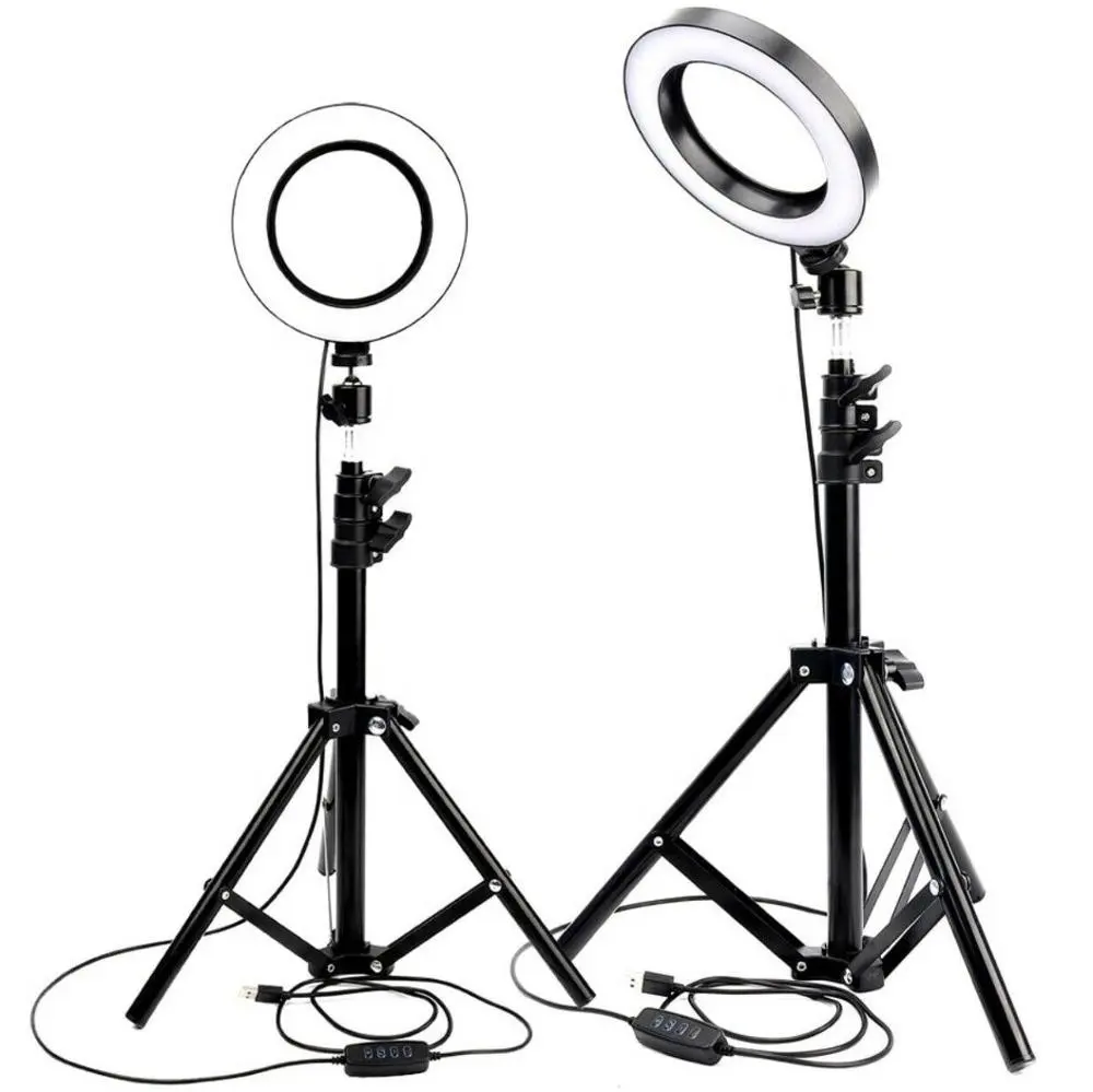 Ring Light Photo Dimmable Studio Camera Makeup Ring Light Kit Phone Video Lamp with Tripod