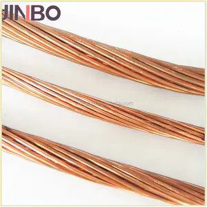 High quality 7 stranded bare copper wire for grounding