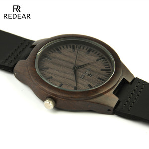 Montre pour <span class=keywords><strong>homme</strong></span> de marque supérieure, Relogio Masculino, montres à quartz en cuir véritable, montres en bois de bambou pour couple, articles cadeaux - Product Image 3
