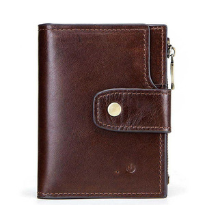 Thông minh ví tiền xu Ví GPS chống trộm RFID chặn ý chính hãng bò da người đàn ông Polyester tùy chỉnh ngắn rắn - Product Image 6