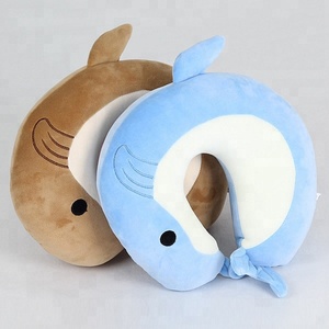Juguete de Peluche de Delfín, Almohada de Viaje Súper Suave con Soporte para Cuello y Cabeza, Cojín de Masaje, Lindo Animal de Peluche para Niños, Almohada de Viaje en Forma de U para el Cuello - Product Image 2