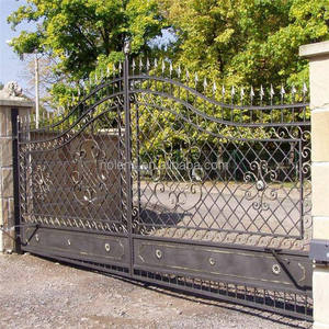 Designs modernes de portails de maison / <span class=keywords><strong>portail</strong></span> en <span class=keywords><strong>fer</strong></span> <span class=keywords><strong>forgé</strong></span> de luxe / <span class=keywords><strong>dessin</strong></span> de <span class=keywords><strong>portail</strong></span> en acier - Product Image 6