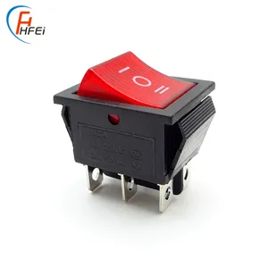 3 Rocker Switch RS46 KCD4-203 ON-OFF-ON 250v Rocker Switch T85 Dpdt 3 Way Rocker Switch Automotive