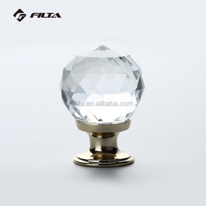 Pomos de armario de cristal brillante elegante al por mayor - Product Image 2