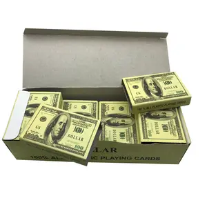 Cartes de Poker en PVC, imperméable, avec feuille dorée, personnalisées, 10 pièces