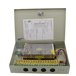 C-Power生産NEW PTCヒューズ18CH Security Camera Power Supply Box DC 12V 20A DistributionためDVR CCTV