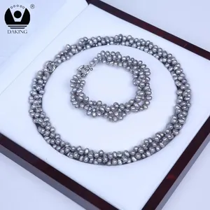 Hot Woman Jewelry traditional latest design pearl set