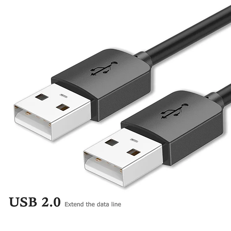 USB to USB Cable Type A Male to Male USB 3.0 2.0 Extension Cable for Radiator Hard Disk Webcam