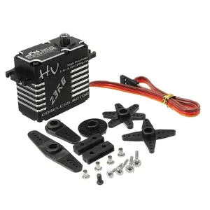 JX Servo CLS-HV7323MG 23KG高電圧スチールギアフルCNCアルミニウムデジタルコアレス標準