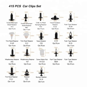 High Performance 415 Pcs Automotive <span class=keywords><strong>Clips</strong></span> Kit Car Plastic <span class=keywords><strong>Clips</strong></span> - Product Image 3