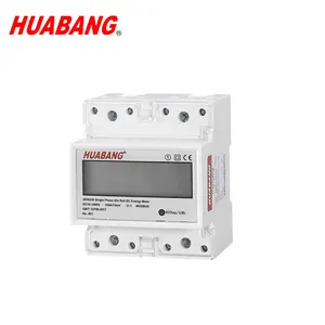 HUABANG DDS228 4 모듈 DC 에너지 미터 단상 75mV 1000V 딘 레일 에너지 미터