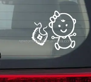 Auto Vinyl Stickers Waterdicht Auto Vinyl Decals Familie Figuur Grappige Sticker