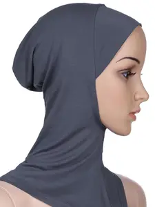 Moslim Islamitische Arabische Modale Katoenen Hals Cover Binnenpet Hijab Caps Groothandel Vrouwen Innerlijke Hijab Ondersjaal Ninja