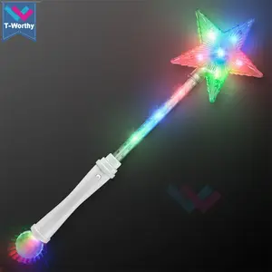 Tongkat sihir kepingan salju <span class=keywords><strong>LED</strong></span>, tongkat cahaya Natal untuk anak-anak, bertenaga baterai, mainan dan hadiah - Product Image 4