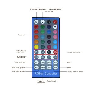 Bộ Điều Khiển Từ Xa <span class=keywords><strong>RF</strong></span> Phím RGBW 40 Cho Dây Đèn <span class=keywords><strong>LED</strong></span> 3528 5050 RGBW - Product Image 3