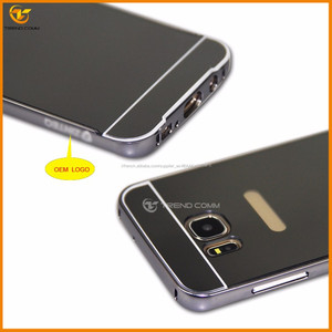 Pour <span class=keywords><strong>samsung</strong></span> <span class=keywords><strong>galaxy</strong></span> <span class=keywords><strong>s7</strong></span> bord miroir retour plaque en plastique cas - Product Image 2