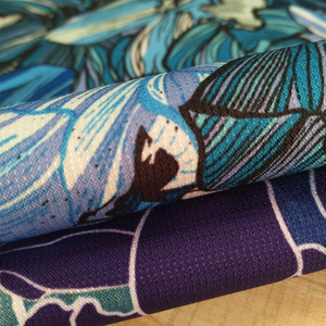 Tô Châu Ngô Giang Tùy Chỉnh Màu Sắc Và In 150D Đầy Đủ Ngu Si Đần Độn Jacquard Pongee Với In Hoa Và Trắng PU Lớp Phủ Áo Khoác Vải - Product Image 2