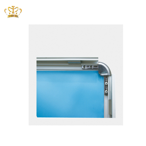 A1 Kích thước nhôm Snap khó<span class=keywords><strong>a</strong></span> khung một bảng đứng hai mặt sàn hiển thị sơn tĩnh điện kết thúc hình vuông áp phích hiển thị đứng - Product Image 6