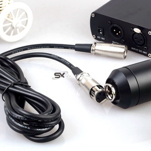 Microfono <span class=keywords><strong>Bm</strong></span> 800 con alimentatore Phantom 48V, adattatore e cavo audio XLR, microfono XLR per microfono a condensatore, microfono per karaoke - Product Image 5
