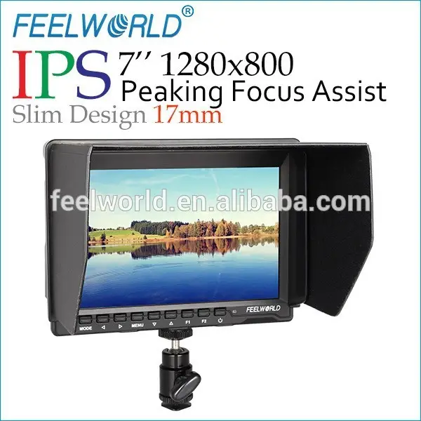 Feelworld recém Design Slim 7 " flexível HDMI monitor com 1280 x 800 HDMI entrada