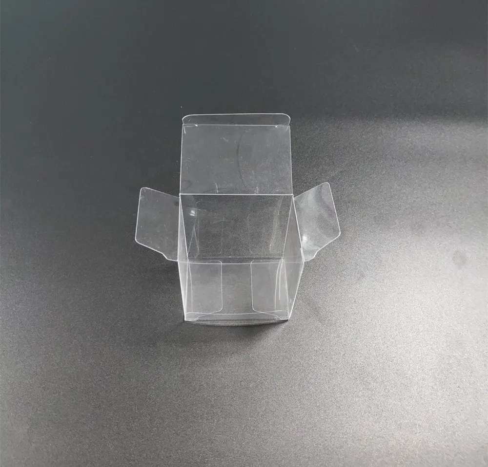 Free sample small clear PVC box for soap Custom clear plastic PVC box packaging