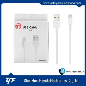 Özelleştirmek 1 M Beyaz MFI 8 pin usb kablosu