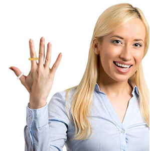 <span class=keywords><strong>Gold</strong></span> farbe akupressur sujok finger <span class=keywords><strong>massage</strong></span> ring - Product Image 5