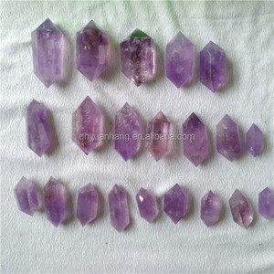 Baguettes en cristal d'améthyste naturel, Double extrémité, en cristal <span class=keywords><strong>de</strong></span> guérison à six côtés, 1 pièce - Product Image 3