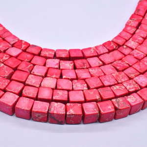 Đá Quý Tự Nhiên Imperial Jasper <span class=keywords><strong>Cube</strong></span> 4Mm <span class=keywords><strong>6Mm</strong></span> 8Mm 10Mm Biển Trầm Tích Đá Lỏng Hạt Vòng Đeo Tay Vòng Cổ Cho Đồ Trang Sức Làm - Product Image 2