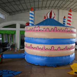 Château gonflable en forme de château, maison à rebond de gâteau <span class=keywords><strong>d</strong></span>'anniversaire gonflable populaire, nouveau design - Product Image 5