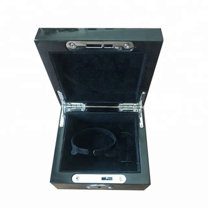 Hot Sale Piano Black Lacquer Finish <strong>Wooden</strong> Watch <strong>Box</strong> with <strong>Tool</strong> Set - Product Image 1