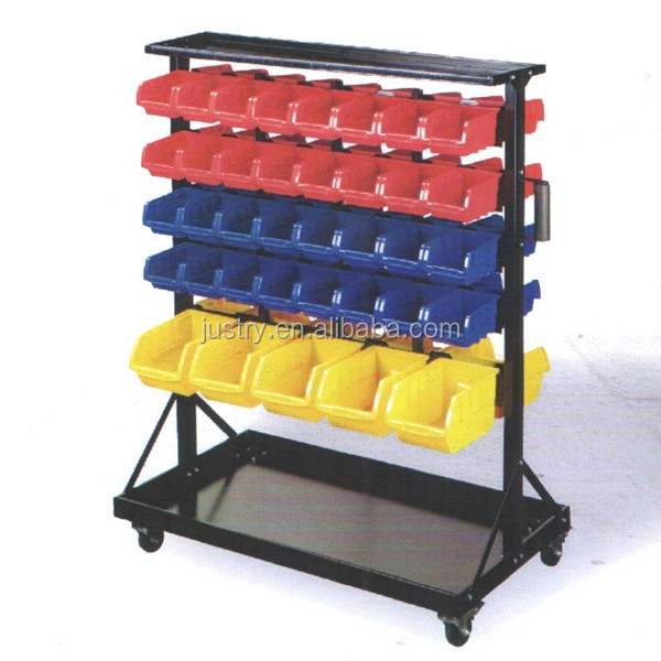 74 мобильный двухсторонний напольный ящик для хранения с полками