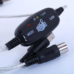 Bộ Chuyển Đổi Cáp USB Sang Midi Kép Cho Bàn Phím Nhạc