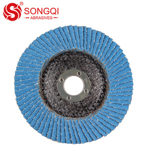 <span class=keywords><strong>Disque</strong></span> à lamelles de grain 115mm 80/120 pour le polissage de l'acier inoxydable - Product Image 2