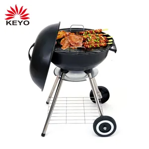 KEYO BBQ Grills Outdoor Garden 17 Inch Apple Shaped Kettle Charcoal Bbq Grill Barbecue Grill