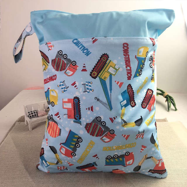 30 cm x 40 cm di Grandi Dimensioni Del Bambino Asciutto Bagnato Borse Pannolino Del Panno Impermeabile Borse Con Due Zipper