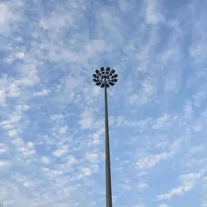 25m 30m kunden spezifische Hochmast-Flutlicht masten für quadratische Beleuchtung mit Fabrik preis